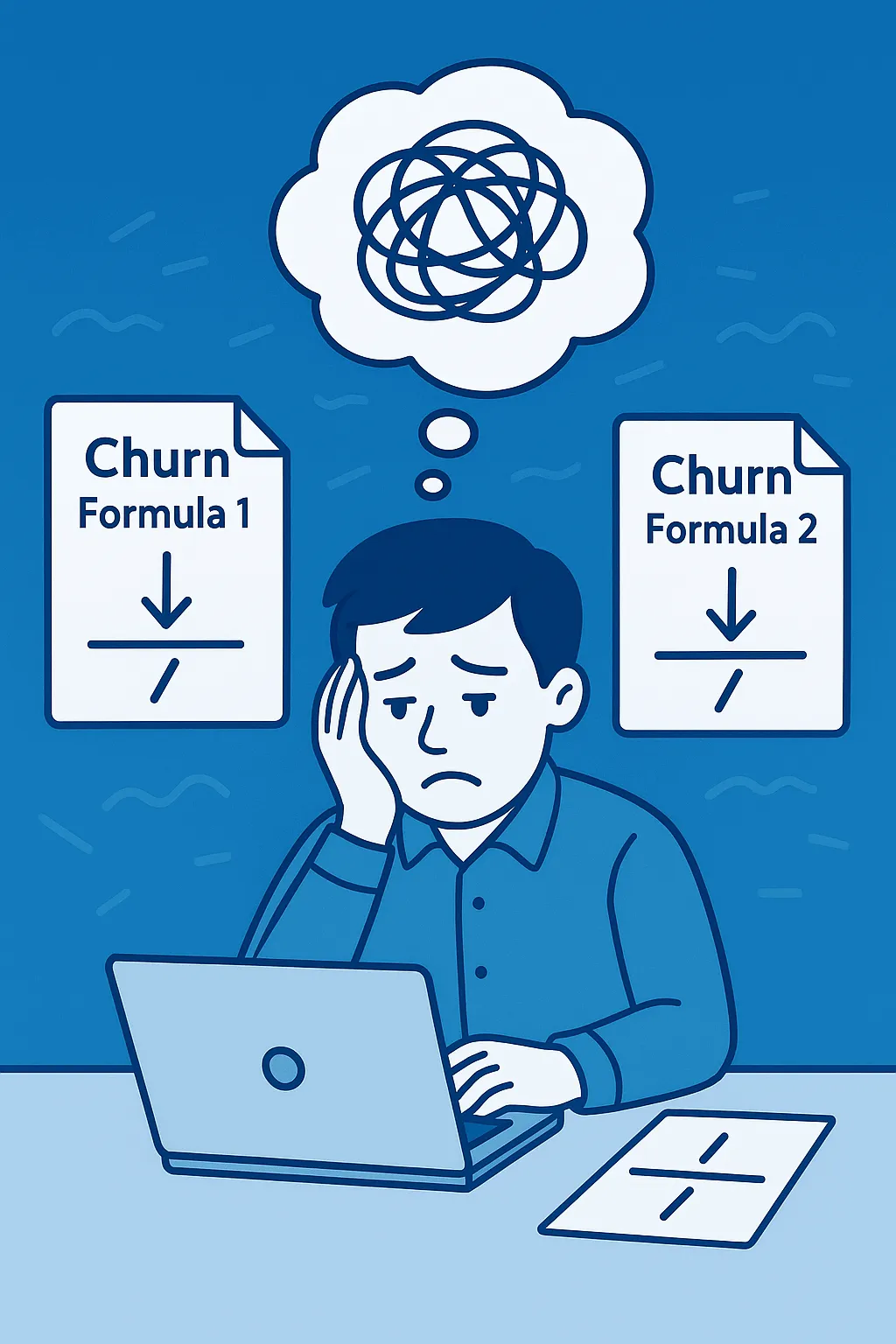 Analysts waste hours reconciling different churn formulas